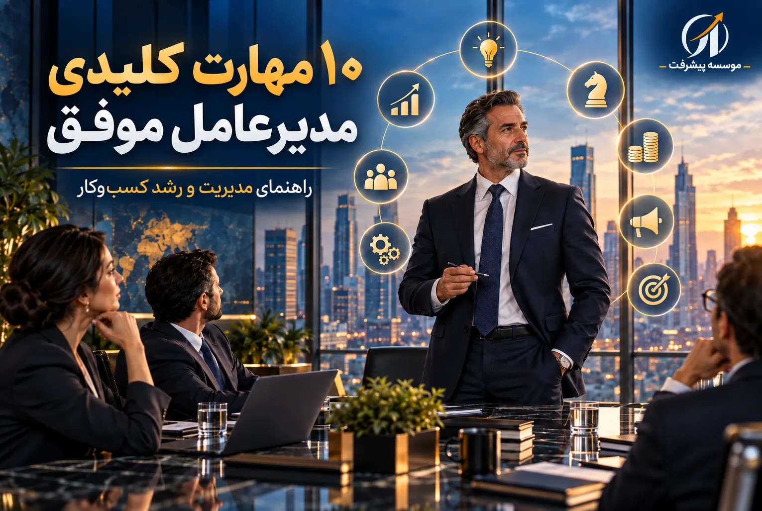 ۱۰ مهارت مدیرعامل موفق برای مدیریت و رشد کسب‌وکار